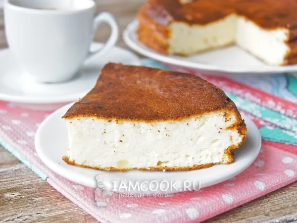 Фото блюда: Воздушная творожная запеканка в духовке