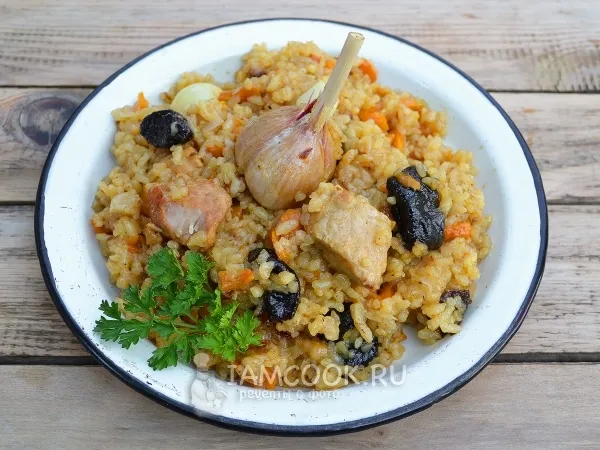 Фото блюда: Русский плов (со свининой, на костре)