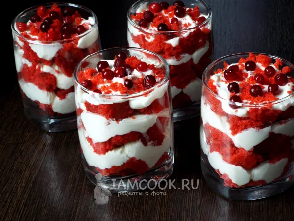 Фото блюда: Трайфлы «Красный бархат»