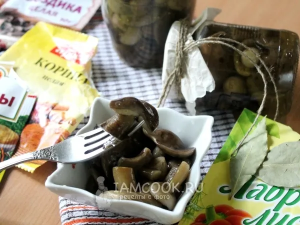 Фото блюда: Маринованные подберезовики на зиму