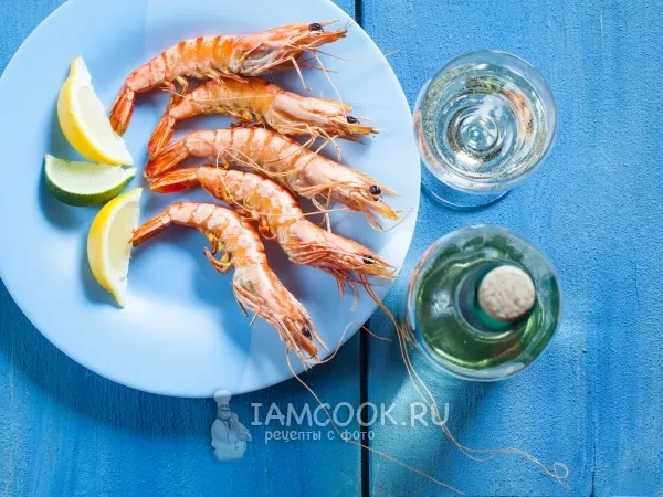 Фото блюда: Креветки на гриле