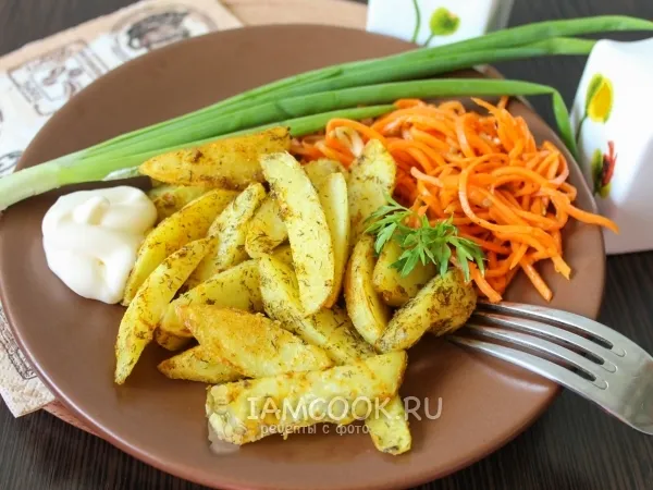 Фото блюда: Жареный картофель в панировке