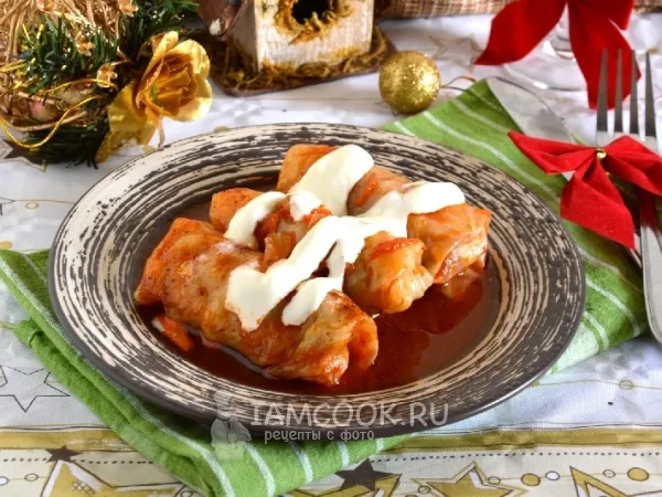 Фото блюда: Голубцы с фаршем из мраморной говядины