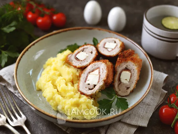 Фото блюда: Караджорджева шницла (карагеоргиев шницель)