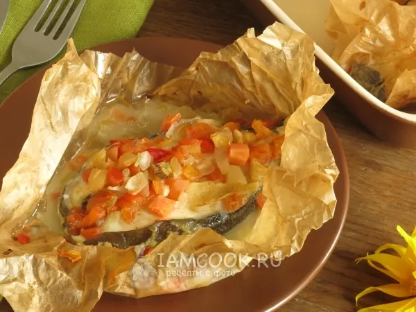 Фото блюда: Зубатка с овощами порционная