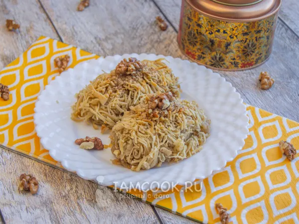 Фото блюда: Пахлава из теста катаифи