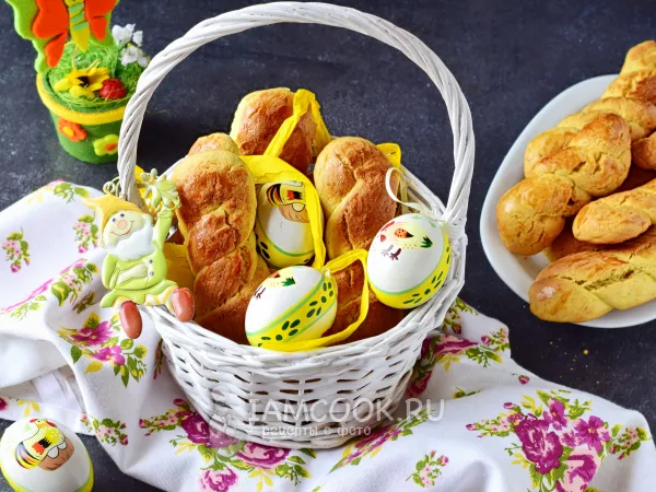 Фото блюда: Кулуракья (греческое пасхальное печенье)