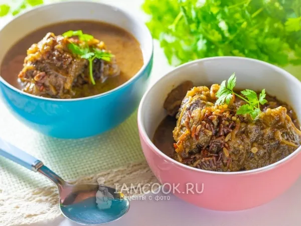 Фото блюда: Говядина с красным рисом