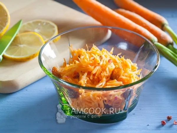 Фото блюда: Морковь с изюмом