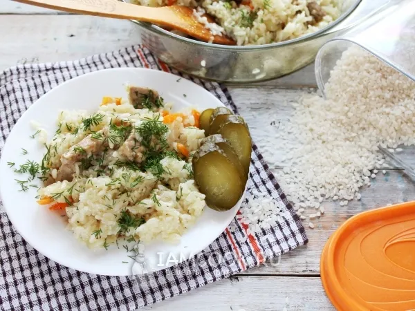 Фото блюда: Плов в микроволновке