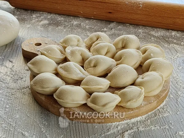 Фото блюда: Пельмени с курицей и грибами