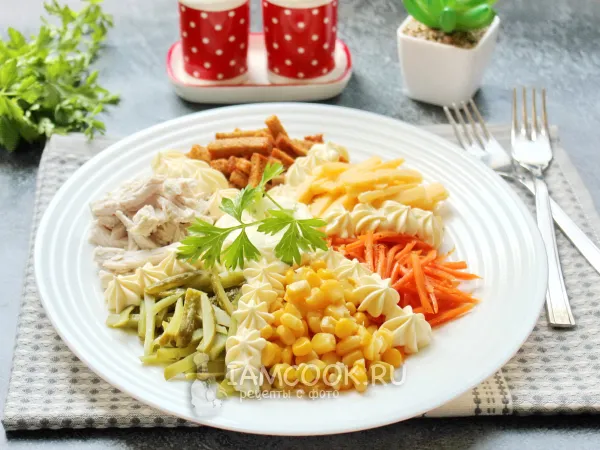 Фото блюда: Салат «Русские горки»