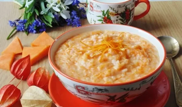 Фото блюда: Каша из тыквы с рисом