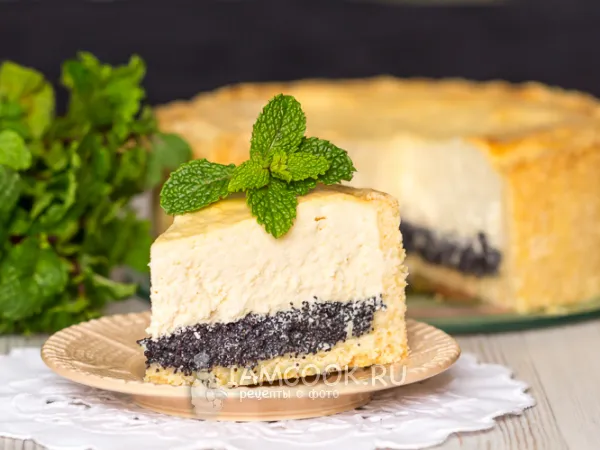 Фото блюда: Пирог с творогом и маком