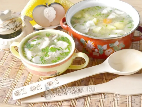 Фото блюда: Грибной суп с мясом