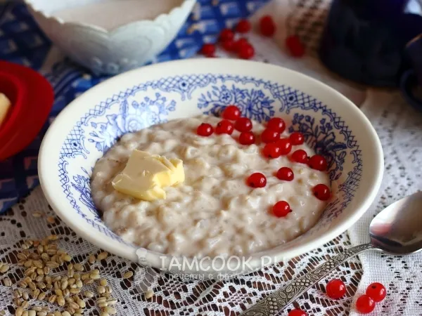 Фото блюда: Перловая каша на молоке
