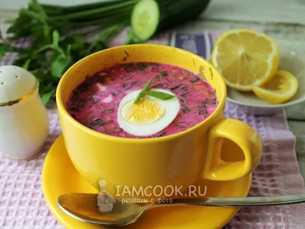 Фото блюда: Холодник со свеклой на кипяченой воде