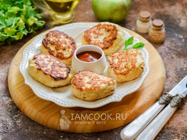 Фото блюда: Куриные котлеты с яблоком