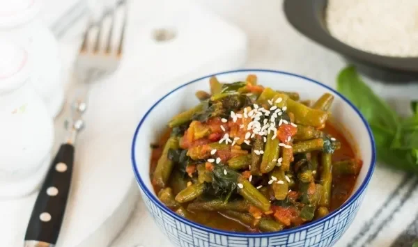 Фото блюда: Стручковая фасоль с помидорами