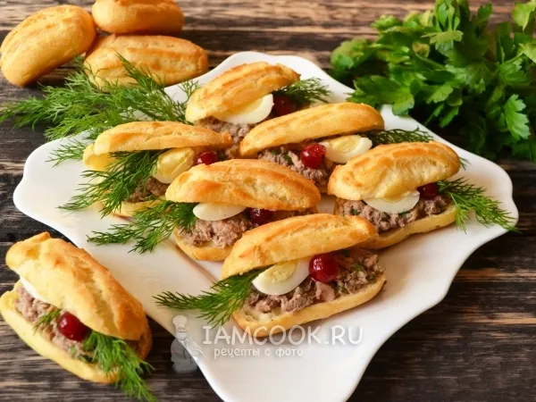 Фото блюда: Закусочные эклеры