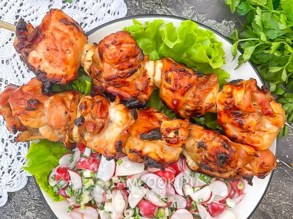 Фото блюда: Курица барбекю на мангале