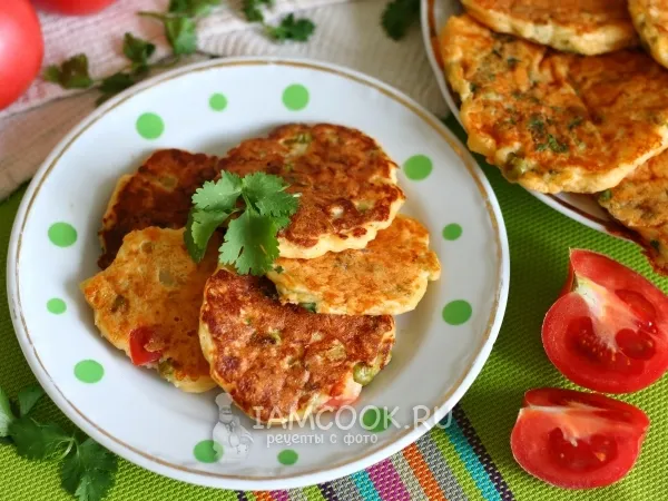 Фото блюда: Оладьи-пиццы