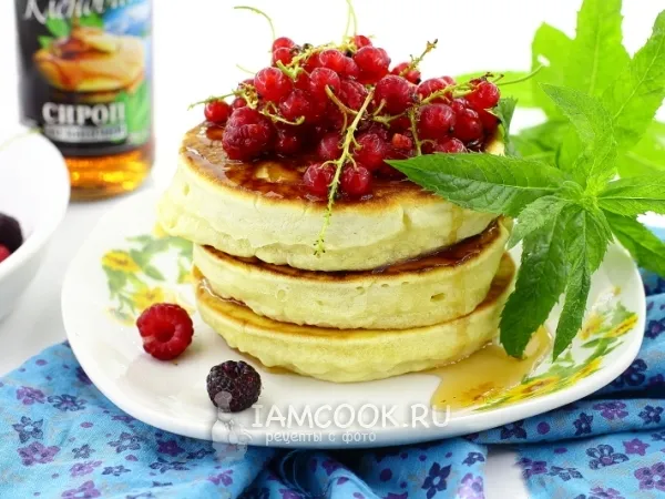 Фото блюда: Блинчики с кленовым сиропом