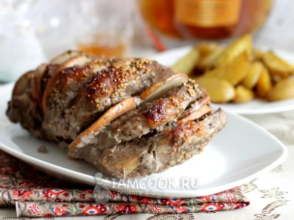 Фото блюда: Свиная шейка запеченная с грушей