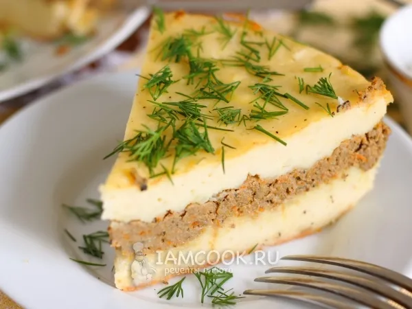 Фото блюда: Запеканка из картофельного пюре в мультиварке