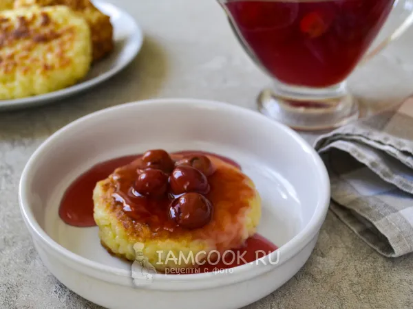 Фото блюда: Рисовые биточки с киселем