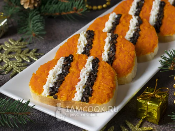 Фото блюда: Тигровые бутерброды