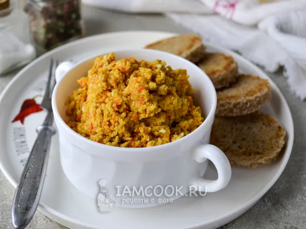 Фото блюда: Паштет из куриной грудки с морковью