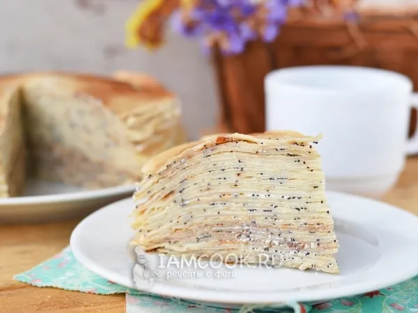 Фото блюда: Блинный торт со сгущенкой