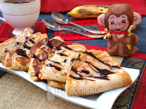 Фото блюда: Банановые блинчики