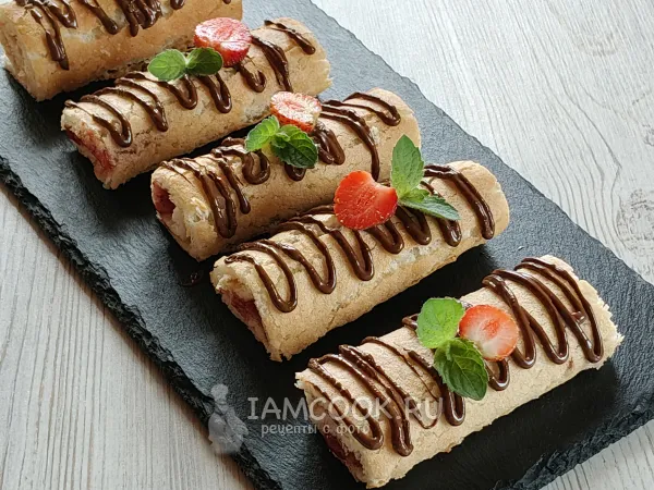 Фото блюда: Бисквитные мини-рулетики