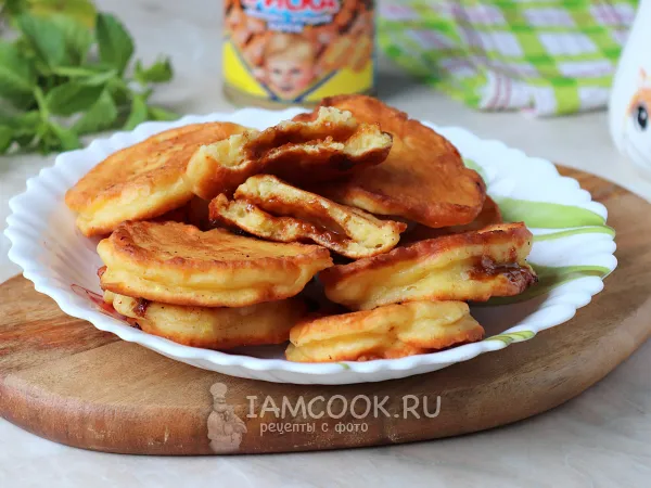 Фото блюда: Оладьи со сгущенкой