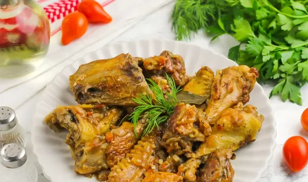 Фото блюда: Жареная утка (кусочками, на сковороде)