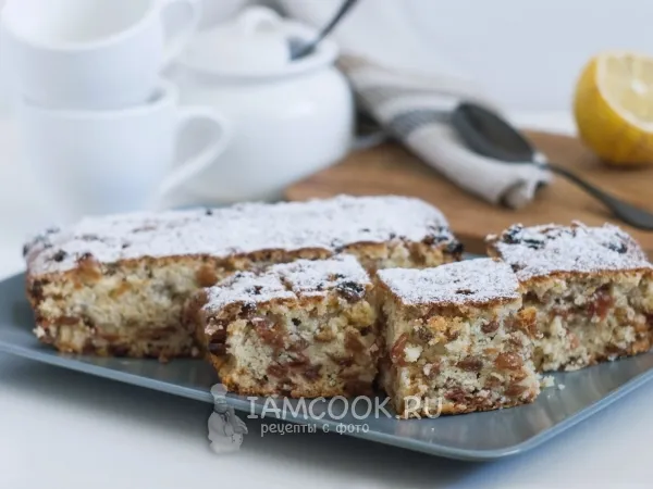 Фото блюда: Вареный кекс с изюмом