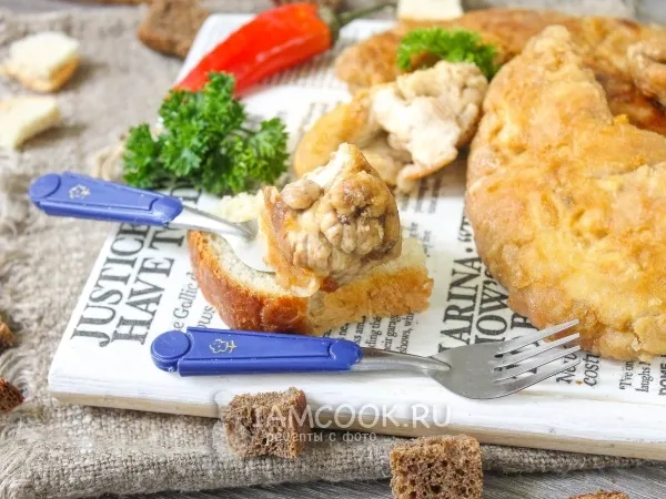 Фото блюда: Мозги свиные жареные