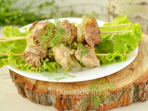 Фото блюда: Шашлык в рукаве в духовке