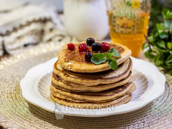 Фото блюда: Оладьи с протеином на молоке