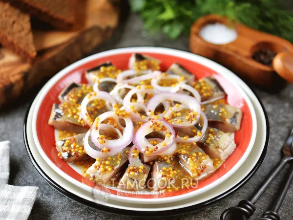 Фото блюда: Селедка с французской горчицей