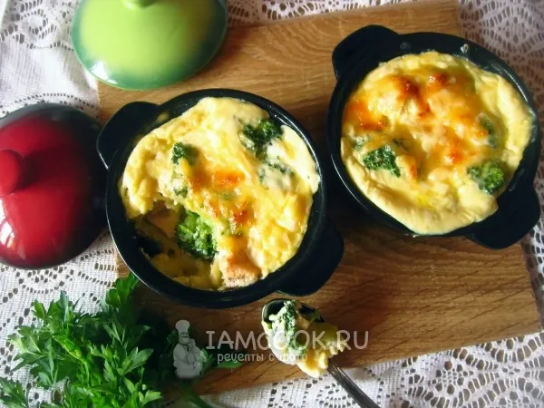 Фото блюда: Брокколи запеченная с курицей