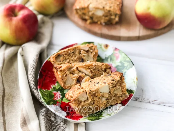 Фото блюда: Овсяная шарлотка с творогом