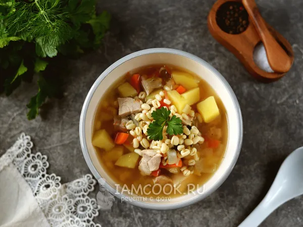 Фото блюда: Суп из пророщенного маша с индейкой