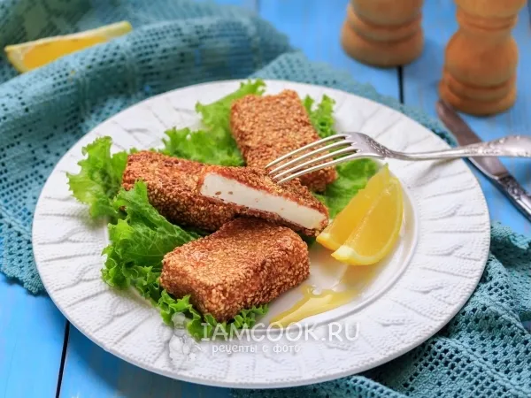 Фото блюда: Жареная фета с кунжутом