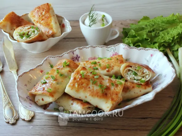 Фото блюда: Блины с минтаем