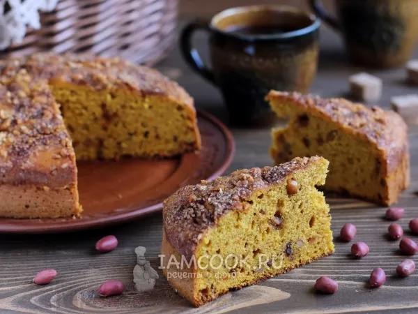 Фото блюда: Тыквенный пирог с хрустящим арахисом