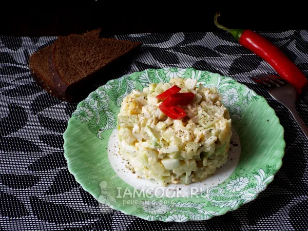 Фото блюда: Салат из редьки с картошкой