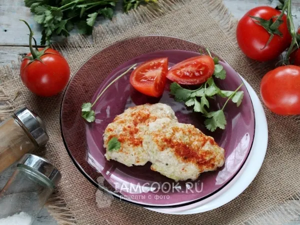 Фото блюда: Куриные котлеты с капустой в пароварке